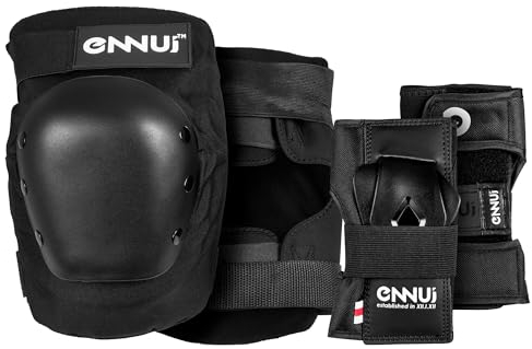 Ennui ALY Dual Pack Handgelenk- und Knieschützer, Schwarz, M