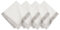 Villeroy & Boch Linen-Metallic Pinselstrich-Servietten, 53,3 x 53,3 cm, 4 Stück, Weiß und Silber