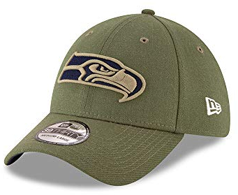 New Era Seattle Seahawks NFL On Field 2018 Salute to Service 39Thirty Stretch Cap - S-M (6 3/8-7 1/4)