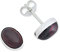 Ohrstecker 925 Silber Granat roter Stein Edelstein Ohrringe echt Silber Damen Sterling Silber Stecker Geschenk(MOS-040-02)