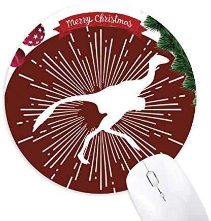 Vogelfedergeschwindigkeit Predator Round Rubber Maus Pad Weihnachtsbaum Mat