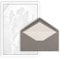 50x Trauerbrief A4 mit Umschlag Din Lang 22 x 11 cm - grauer Trauerrand mit Engel Motiv - Premium Qulität für Traueranzeigen - Trauerdanksagung - Trauerpost