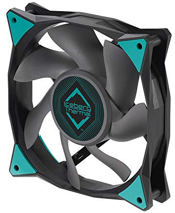 Iceberg Thermal IceGALE 120 mm - 1850 RPM, 4 Pin, ventilateur PC 120 mm, ventilateur PWM (noir)