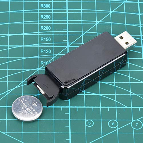 Oumefar Batterieladegerät mit USB-Taste, Akku-Ladegerät 3,6 V für LIR2032 LIR2025 LIR2016 Akku mit beleuchteter Anzeige, einfach zu bedienen und zu transportieren