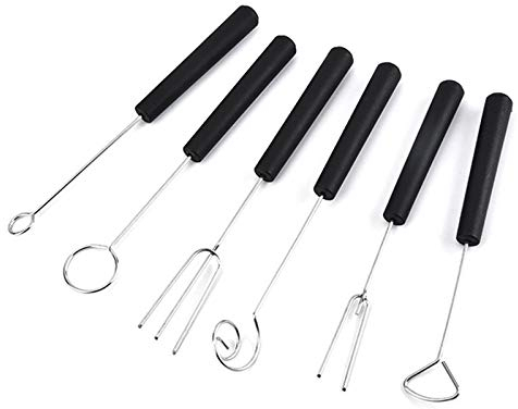 Fourchette Chocolat en Acier Inoxydable 6 Pieces Fourchettes à Chocolat Split Fourchette Chocolat Professionnel Fourchette à Chocolat Pour La Fabrication De Bonbons Au Chocolat Bricolage