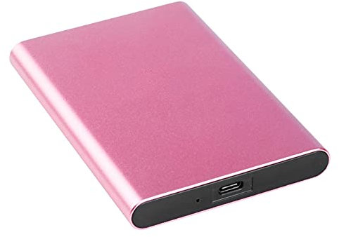 Unità SSD esterna SSD 1 TB / 512 GB / 256 GB / 128 GB, USB 3.1 Gen 2 Tipo C portatile hard disk portatile, adatto per PC desktop, laptop, MacBook, smart TV (1 TB, rosa)