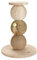 KARLIE K DBL RASCADOR DE Madera Esfera Elio 47,5 X 34 X 34 CM