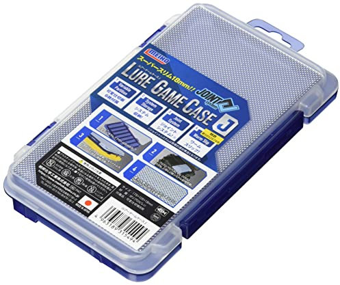 Meiho Angelkast J Navy Blue Rectangular Plastic Box mit Reißverschluss für Angelköder, Wasserfest, Sport, Small to Medium