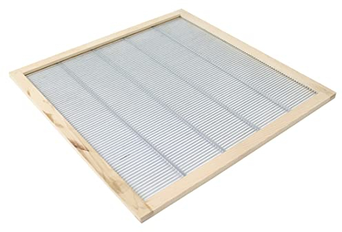 Dadant US Absperrgitter 12er mit Holzrahmen (51x51) Metall Bienen Imkerei