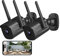 Septekon Security Camera Outdoor CCTV Camera Wireless 2 Pack, 2K Dual Antenna WiFi Home Surveillance Cameras with IP66 Waterproof, Night Vision, AI Motion Detection, 2-Way Audio, Black