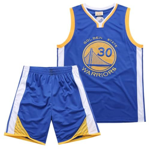Nike Basketball Trikot Set für Kinder - Sleeveless Shirt und Shorts, Größe 4-14 (Blau)