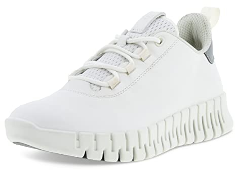 ECCO Damen Gruuv Shoe, White Light Grey, 43 EU Schmal