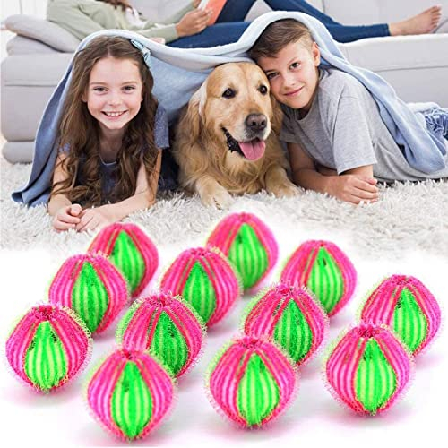 Tierhaarentferner Waschmaschine, 12 PCS Wiederverwendbare Fusselentferner, Hundehaare Entfernen,Fusselbälle Waschmaschine,Waschkugeln Fusselbälle für Entfernt Tierhaare Fussel