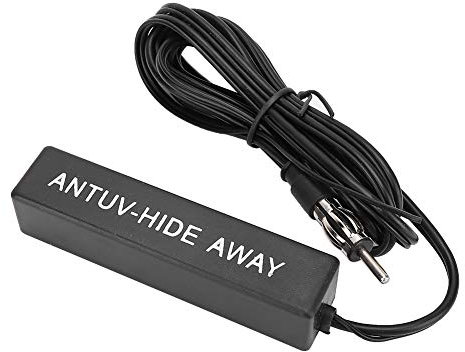 Majatou Antenne Radio Voiture, Amplifiée Cachée, FM/AM Stéréo, Universelle 12V pour Voiture, Bateau, Camping-Car