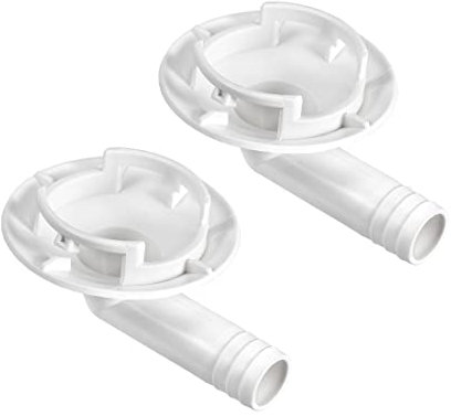PATIKIL 40mm Aria Condizionatore Scarico Tubo Flessibile Connettore, 2pz Gomito Raccordo per Mini-Split Unità e Finestra AC Unità