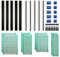 VooGenzek 36 PCS PCB Board Kits, Include 8 PCS Double Sided PCB Board Prototype Circuit Board, 10 PCS Male/Female Header Connector, 10 PCS 2/3Pin Screw Terminal with 8PCS Nylon Column