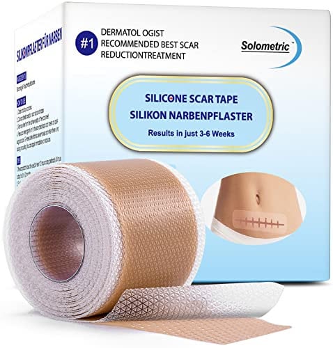 Professional Premium Silicone Scar Tape,Soft, Easy to Tear, Reusable Scar Sheets,Painless Scar Removal,No Irritation to The Skin, Upgraded Adhesive, Effective and Safe Treatment for New & Old Scars