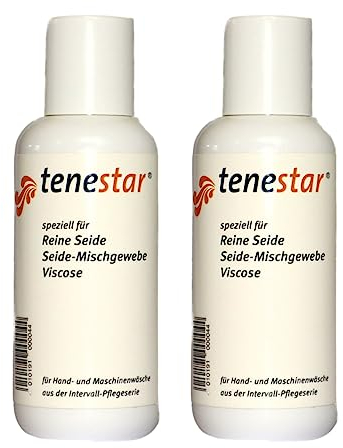 Intervall Konzentrat Waschmittel flüssig für Reine Seide + Viskose Tenestar - Seidenwaschmittel für Handwäsche und Maschinenwäsche (200 ml)