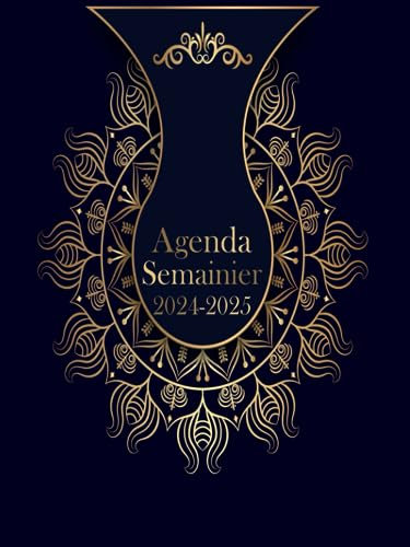 2024-2025 Agenda Semainier: Format A4 Planificateur Hebdomadaire Et Mensuel | 1 Semaine Sur 2 Pages | Weekly Planner ... | Calendrier 24 Mois