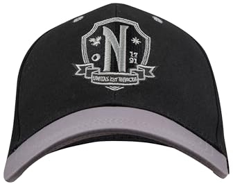 Cinereplicas Mittwoch Cap, Nevemore Academy Black, One Size