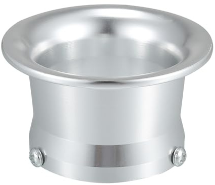 X AUTOHAUX Velocity Stack Motorrad-Vergaser, Luftfilter, Vergaser-Trichter, Trompete, Luftreiniger, Ansaug-Windhornbecher für Honda, Yamaha, Kawasaki, Aluminiumlegierung, silberfarben, 55 mm