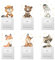 Herfair 12 Stück Aufkleber Lichtschalter Kinder, Cartoon Tiere Muster lustiger Lichtschalter, PVC Schalter Aufkleber Selbstklebend, Wandtattoo Schalter Sticker