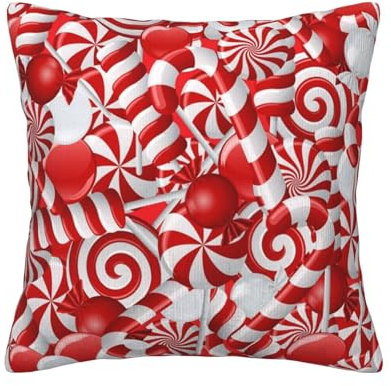AvImYa Candy Canes Cord Kissenbezüge Multi Größe Wohnkultur Modern Bauernhaus Sofa Wohnzimmer Sofa Bett