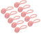 sourcing map Magnetic Cable Clips 4.3 Inch x 0.6 Inch Pink Magnetic Cord Organizer Cable Ties Reusable Twist Ties for Home, Kitchen, Office, 10 Pcs