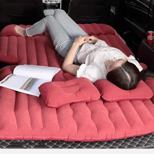 AcarKing Luftmatratze Auto Kofferraum SUV Reisebett Mit Kissen Auto Aufblasbares Bett Outdoor Camping Luftmatratze Ruhematratze Auto Schlafmatte Erwachsene Doppelbett(5)