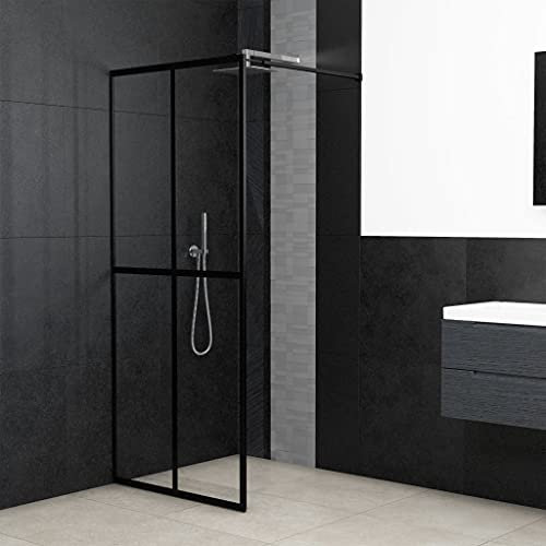 LAPOOH Duschwand für Walk-in Dusche, Duschrückwand, Duschabtrennung, Glaswand Dusche, Duschglaswand, Duschtrennwand, Klares Sicherheitsglas 80x195 cm