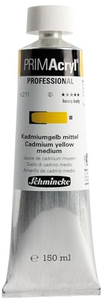 Schmincke PRIMAcryl Professional Kadmiumgelb mittel 150 ml Tube, 13 211 019