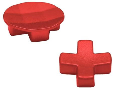 Peixiong Crucetas 2 en 1 para el Mando Xbox Elite 2 Core Crucetas de Acero Inoxidable para el Mando Xbox One Elite Series 2 Sustitución de Las crucetas para el Mando Xbox One Elite Series 1 (Rojo)