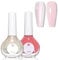 2PCS Pearl White & Nude Nail Polish Set – Fast-Drying Pearlescent Varnish with Holographic Glitter, Long-Lasting & Chip-Resistant, No UV Needed, Ideal for DIY Nail Art & Manicures
