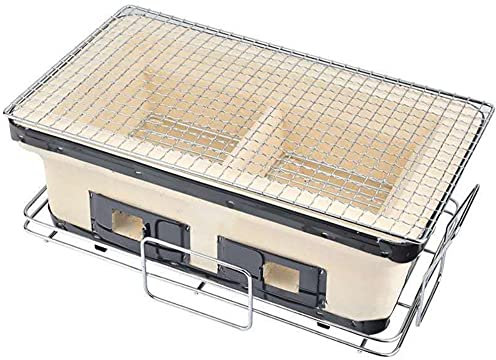 Griglia da tavolo a carbone, griglia da tavolo, griglia a carbone in ceramica, barbecue giapponese Yakitori, barbecue in ceramica porosa