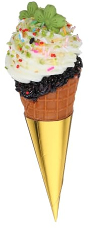 GAROZATION Gefälschtes EIS Modell Aus PVC-Material Für Food-Display Dekoration Simulation Eistüte Ornament Für Vitrinen Und Lebensmittelpräsentation