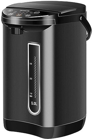 Instant Hot Water Dispenser 5L - Hot/Cold Filter Water Dispenser with Safety Child Lock, 6 Temperature Settings, 3 Dispensing Modes, 24H Timer, Re-boil, Stainless Steel