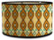 Eeuye Lampenschirme Druck Oval Lampenschirm 30 * 30 * 20CM Vintage Lampenschirme für Kronleuchter und Stehlampen H