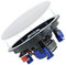 XFYESL Altoparlante Tromba Altoparlanti Bluetooth stereo a 2 vie da 4 pollici a filo, gamma completa, da incasso a soffitto, per interni ed esterni umidi(HCS418BT-US)