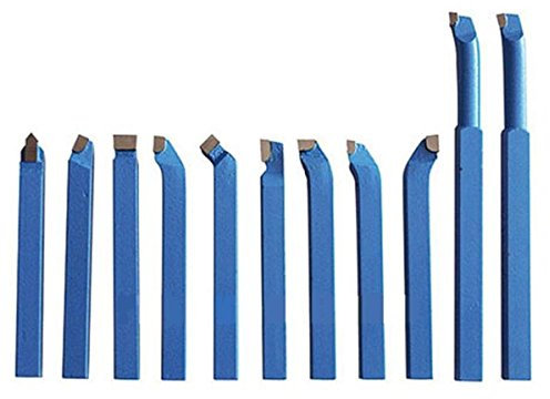 SERIE DA 11 UTENSILI SALDOBRASATI PER TORNIO 16 x 16 mm IN ACCIAIO AL TUNGSTENO