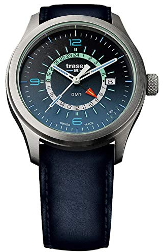 Traser Herren Analog Quarz Uhr mit Leder Armband 107035