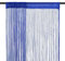 vidaXL 2X Fadenvorhang Vorhang Dekovorhang Raumteiler Türvorhang Fadengardine Gardine Fenstervorhang Fadenvorhänge Vorhänge 140x250cm Blau