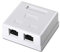 Aisens Roseta De Superficie Rj45 Cat.6 Ftp 2 Tomas Blanco