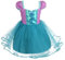 Lito Angels Prinzessin Arielle Meerjungfrau Kleid für Kinder Mädchen, Party Kostüm Verkleidung Geburtstagskleid, Größe 5-6 Jahre 116