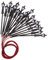 Perfeclan 20 Straße Lampe Modell LED-Straßenbeleuchtung für Modellbau, Warmweiß 1: 75