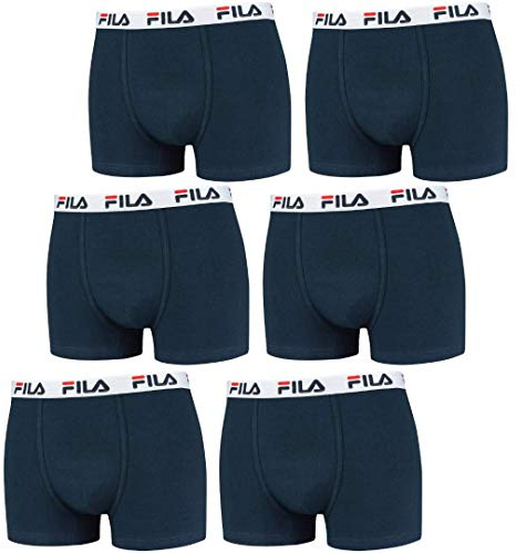 FILA Herren Boxershorts 6-Pack (L, Navy)