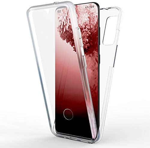 NALIA 360 Grad Handyhülle kompatibel mit Samsung Galaxy S20 Plus Hülle, Transparenter Komplettschutz Durchsichtiger Full-Cover Silikon Bumper mit Displayschutz vorne Hardcase hinten, Full-Body Case