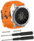 BoLuo Smart Watch Strap compatible for Suunto Core,Sport Silicone Watch Band Wrist Strap,Replacement Bracelet Wristband Wrist Strap with Metal Clasp for Suunto Core Smart Watch Accessories (orange)