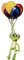 Lustiger Ballon Frosch Broschen Tier Bunte Ballons Brosche Pins Frau Kinder Partei Schmuck