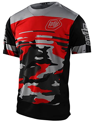 Herren Mountainbike MTB Top Kurzarm Atmungsaktiv Bequem Weich Feuchtigkeitstransport Radtrikot?Kurzarmtrikot Für MTB Rennrad/Multisport/Fitness (Style-3,5XL)