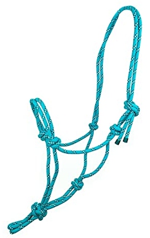 YORK Halfter Knotenhalfter Spirit Pferdehalfter (Cob, türkis)